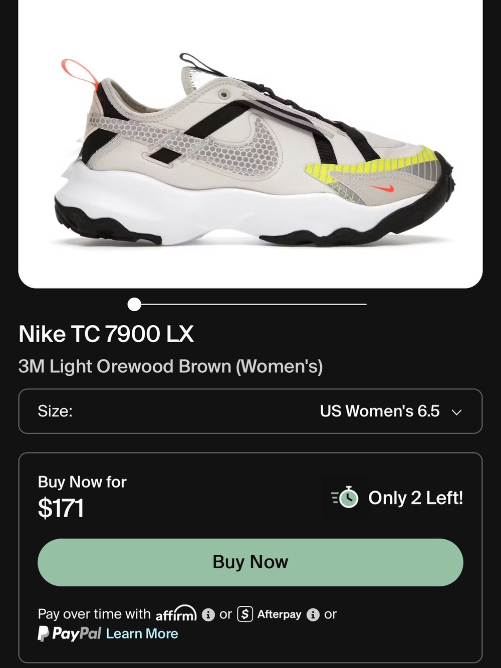 Women’s Nike size US 6.5 TC 7900 LX Sneakers